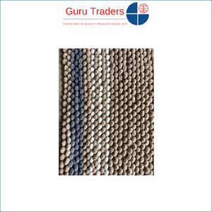 Tapis en microfibre tissé à boucles, motif rayé, disponible en poids et taille personnalisés, facile à nettoyer et à entretenir, durable, parmi les plus vendus - Product Image 3