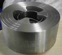 Válvula de Retención de Tipo Wafer de Acero Inoxidable Industrial SS304 PN16 con Resorte para Agua, Aceite, Vapor y Tuberías Químicas