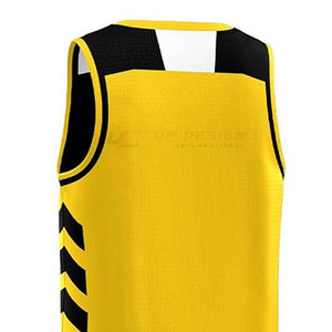 Maillot de basket-ball à manches courtes de couleur personnalisée, grande taille, respirant, séchage rapide, haute qualité, 100% polyester - Product Image 6