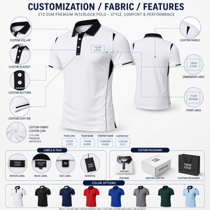 Camiseta Polo de Marca Privada al por Mayor, Personalizable con Logotipo, Diseño con Botones, Tejido de Punto Jersey para Ropa Deportiva, Nueva - Product Image 5