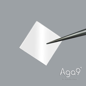 Aga9 8mmx8mm Single Crystal Square Diamond <b>Plate</b>, Both <b>Sides</b> Polished, 0.4mm Thickness - Product Image 2