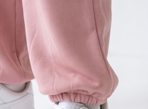 Women High Waist Polyester Sweat Pants Loose Fit Full Length Drawstring Waist Sweat Pant Ladies Casual Winter Wear Sweat Pants - Product Image 6