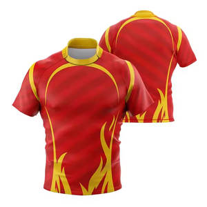 เสื้อรักบี้คุณภาพสูงแบบขายส่ง ปรับแต่งได้ตามต้องการ ระบายอากาศได้ดี สำหรับทีมชาย ทนทาน - Product Image 6