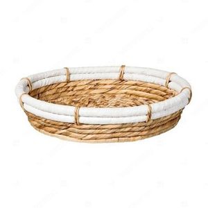 AIRY Serving Tray Woven Dinner Water Hyacinth Tray Kitchen Display - Product Image 3