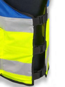 Veste de sécurité en polyester durable en gros, fermeture éclair réglable, réfléchissante, LED clignotante, conforme aux normes ANSI/EN ISO Classe 2, logo personnalisé, service OEM/ODM - Product Image 5