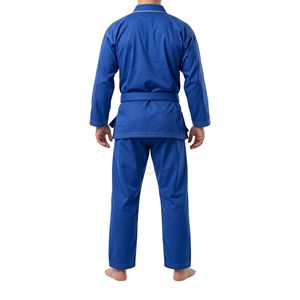 Combinaison de karaté bleu royal vif avec bordure blanche, tissage haute densité, pour entraînement de performance - Product Image 2
