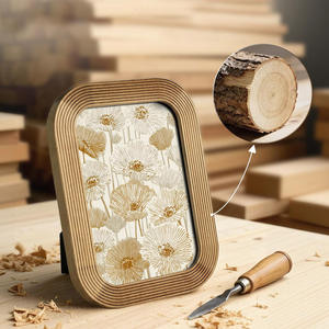 Marco de Fotos de Madera de Mango Rústico Vintage Hecho a Mano de Lujo con Grabado Láser, Exhibición de Sobremesa Pulida para Decoración de Interiores - Product Image 4
