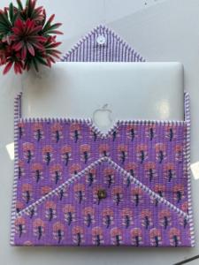 Cotton <b>Laptop</b> Size Quilted <b>Laptop</b> <b>Bag</b> for Women High Quality Indian Fabric <b>Bag</b> Office Use <b>Laptop</b> <b>Bag</b> - Product Image 2