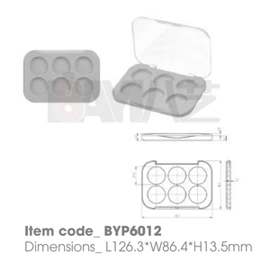 Conteneur compact en plastique vide avec logo personnalisé pour correcteur de teint, blush, fard à paupières, correcteur de couleur de haute qualité - Product Image 1