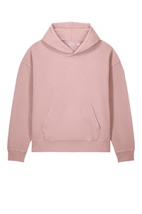 Vente en gros de sweats à capuche surdimensionnés pour hommes avec logo personnalisé, de haute qualité, en molleton rose délavé, avec poche kangourou, vêtements streetwear - Product Image 3