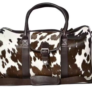 Bolsa de Lona Resistente de Cuero con Gran Capacidad y Forro de Poliéster para Viajes al Aire Libre, Diseño Confiable, Cierre de Cremallera Seguro - Product Image 6