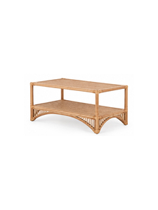 Modern Rattan Coffee <b>Table</b> <b>With</b> Storage <b>Shelf</b> Handmade Living Room Furniture Contemporary Design Luxury Quality - Product Image 5