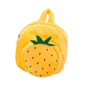 Strawberry Plush <b>Backpack</b> For <b>Kids</b> 2-4 Years Unisex Soft Stuffed Animal Toy With Embroidered Design - Product Image 3