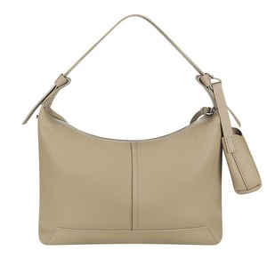 Bolso Hobo de Cuero Beige para Mujer, Bolso de Hombro Suave y Holgado con Monedero, Correa Ajustable, Bolso Bandolera Minimalista para el Trabajo - Product Image 5