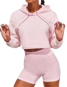 Sweats à capuche et sweats pour femmes recadrée sexy sweats à capuche pour femmes 2025 dernier sweat surdimensionné sweats à capuche en coton pour femmes - Product Image 3