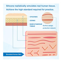 Kit de Dissection et de Suture Dentaire Volgo Care pour Étudiants, en Acier Inoxydable, avec Pinces Manuelles et Instruments de Pratique de Suture Gingivale