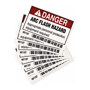 Danger Arc Flash PPE Required Self-Adhesive <b>Labels</b> for Electrical Panels <b>Waterproof</b> PVC/Polyester - Product Image 1