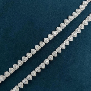 Wholesale Luxury Hip Hop Jewelry Men <b>Cuban</b> Necklace Sterling <b>Silver</b> 925 D Color VVS Moissanite Diamond 10MM <b>Cuban</b> <b>Link</b> <b>Chain</b> - Product Image 3