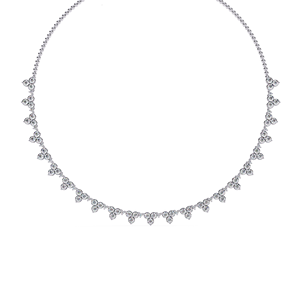 Collier chaîne à billes de luxe entièrement serti de moissanite VVS, chaîne tennis hip-hop, pour hommes et femmes, bijou de cou en diamant synthétique de qualité supérieure - Product Image 4