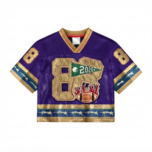 Custom Black Gold Vintage Mesh Football Jersey Sportswear Graphic Streetwear <b>Athletic</b> Sleeveless Top Unisex Fashion Uniform 100% - Product Image 1