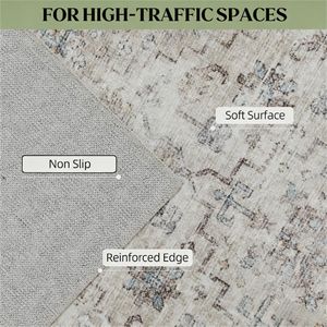 Tappeto Marrone Chiaro Misto per Soggiorno, Camera da Letto, Sala da Pranzo, Ufficio, Set di Tappeti e Moquette - Product Image 3