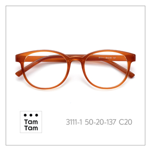 แว่นตา Tam Tam Round Full Rim 50-20-137 C9 เลนส์เรซิ่นป้องกันรังสียูวีสำหรับผู้ใหญ่ทุกเพศ - Product Image 6
