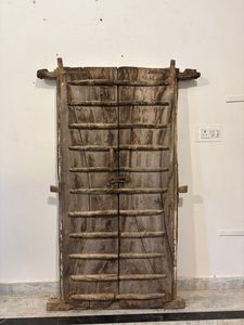 Porte en bois massif antique sculptée à la main avec cadre sculpté, porte d'entrée de luxe pour villas, restaurants, hôtels, meubles de maison - Product Image 5