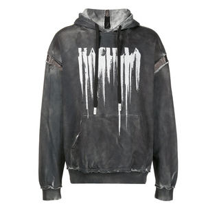 เสื้อฮู้ดดี้ผู้ชายปักลาย Tackle Twill ผ้าฟอกสีแบบ Distressed พร้อมลายกราฟิกปัก - Product Image 3