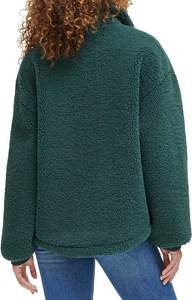 European & American Style New Fashion Casual Versatile Hooded Zipper Sherpa <b>Jacket</b> Warm <b>Jacket</b> Faux <b>Sheepskin</b> <b>Jacket</b> Fleece TOP - Product Image 3