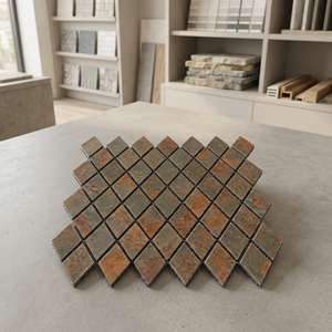 Dernier modèle magnifique fait à la main antique mosaïque porcelaine dosseret 3D carreaux muraux en céramique 30x30cm de forme aléatoire - Product Image 2