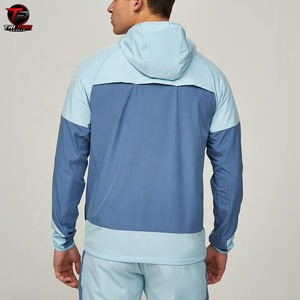 2026 Men Lightweight Windproof Jogging Tracksuit Set Hooded <b>Zip</b>-<b>Up</b> <b>Jacket</b> and Shorts Custom Logo Summer Sportswear - Product Image 6