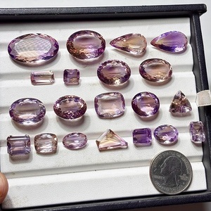 Pierres précieuses d'amétrine naturelle facettées, formes variées, multicolores, pour la création de bijoux - Product Image 3
