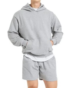 High Quality Cotton French Terry Oversize Hoodie <b>Thick</b> <b>Fleece</b> Drop Shoulder Plain Blank Custom Men Hoodies From Pakistan - Product Image 6