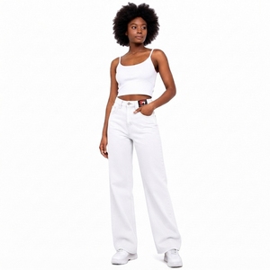 Wholesale Manufacturer Solutions Private Label Women <b>Denim</b> Pant Premium Cotton <b>Stretch</b> <b>Denim</b> Clothing with OEM Service OEM Size - Product Image 1