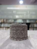 Accessoire de couture décoratif en gros : Miroir de poche, perles, bordure en dentelle festonnée, élégant, pour kaftan et sari indiens