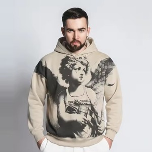 Sudaderas con Capucha de Algodón 100% para Hombre, Estampado Personalizado, Corte Holgado, Otoño, Gruesas, en Oferta - Product Image 2