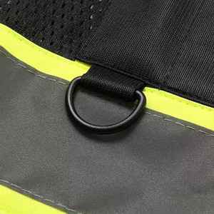 Customized Logo Color High Quality Polyester Waterproof Comfortable High Visibility Breathable Reflective Safety Vest Pockets - Product Image 3