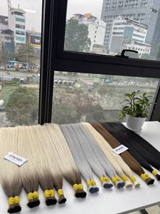 Extensions de cheveux en vrac de haute qualité au prix de gros 100 grammes 30 pouces double tirage couleurs claires et foncées - Product Image 3