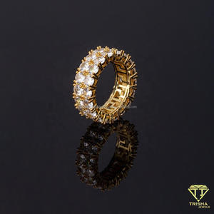 Anillo de eternidad con diamantes cultivados en laboratorio, plata de ley 925, venta al por mayor para minoristas de joyería de lujo - Product Image 4