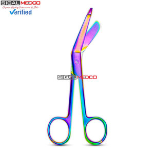 Tijeras para Vendajes Lister, Manuales, Multicolores, Acabado Arcoíris de Titanio, Tijeras de Trauma EMT de 5.5 Pulgadas, Acero Inoxidable de Grado Médico - Product Image 6