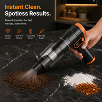Aspirateur à main sans fil compact et innovant avec moteur sans balais de plus de 10 000 Pa pour un usage domestique et automobile