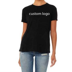 Camisetas Ajustadas para Mujer, Ecológicas, Mezcla de Poliéster/Algodón, Secado Rápido, Transpirables, Manga Corta, Cuello en V, Logotipo Personalizado - Product Image 2