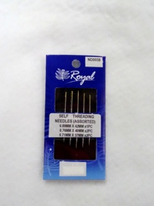 Agujas de Hilo Automático ND0058 |   Agujas de Coser Autoenhebradoras Royal Surtidas de 0.89mm, 0.76mm y 0.71mm, Agujas de Coser a Mano de Acero - Product Image 3