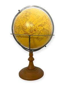 Globe terrestre décoratif Art Déco sur base métallique rotative pour la maison, le bureau, les cadeaux de remise de diplôme et d'anniversaire - Product Image 3