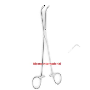 คีมจับเนื้อเยื่อแบบฟิโนชิเอตโต ยี่ห้อ BISONS ขนาด 24 ซม. ผลิตจากสแตนเลสสตีล สำหรับการผ่าตัด ใช้ซ้ำได้ เหมาะสำหรับโรงพยาบาลและคลินิก - Product Image 2
