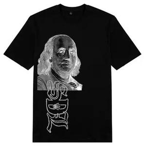 Custom Designs Skysdalimittt 300gsm 100% Cotton Knitted O-Neck Short Sleeve Loose Fit Quick Dry Digital Printing Men's T-Shirt - Product Image 2