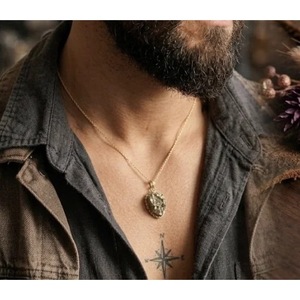 Collar de pirita natural hecho a mano al por mayor, joyería de piedras preciosas de la India - Collar de pirita de la prosperidad - Product Image 4