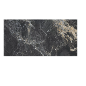Azulejos de Porcelana Negra Mate de Lujo para Interiores, 600x1200mm, Azulejos Vitrificados Digitales Dobles para Casa, Hotel, Villa - Product Image 1