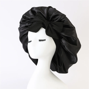 Women Satin <b>Bonnet</b> Solid Sleeping Hat Stretchy Tie Band Elastic Night Shower Cap Adjustable Hair Head Cover <b>Bonnet</b> for Women - Product Image 6
