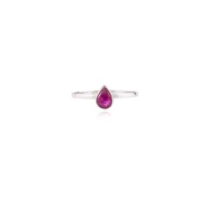 18K White <b>Gold</b> Solitaire Statement <b>Ring</b> with Tanzanite Peridot Sapphire <b>Opal</b> Citrine Garnet - Product Image 3